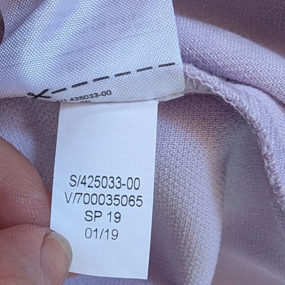 Like New Banana Republic Mauve Sleeveless Keyhole Dress - 8P - Picture 6 of 6